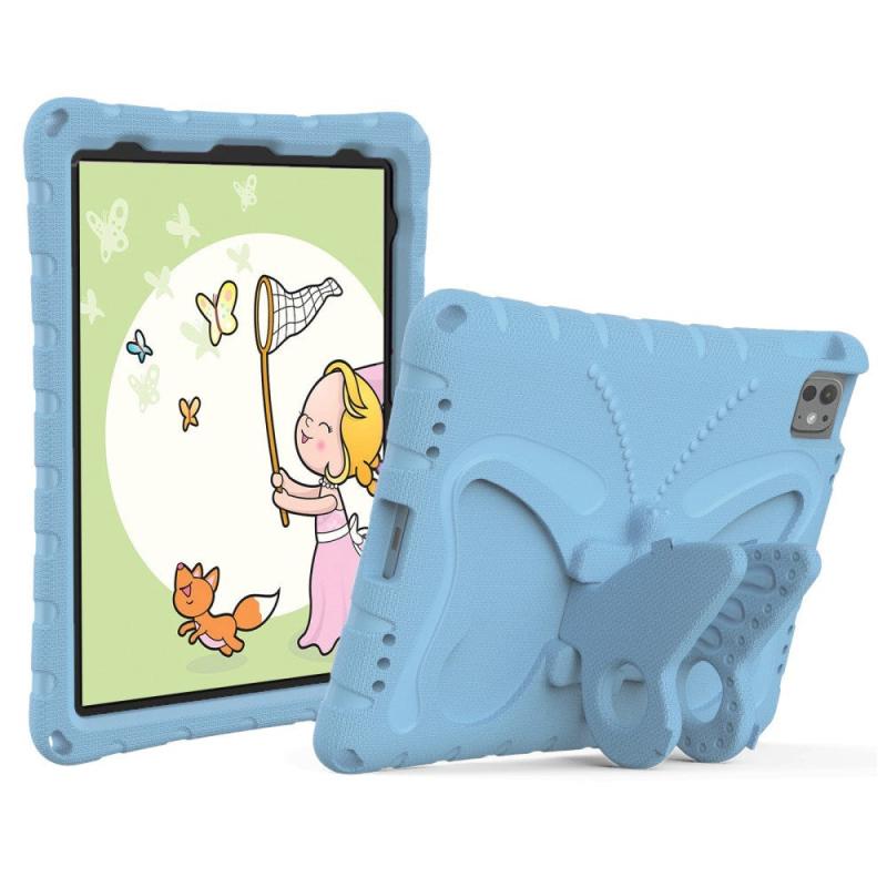 Eiderwood Ipad Pro 11 Quot   2024  Butterfly Kickstand Børne Cover    Skulderstrop Lyseblå