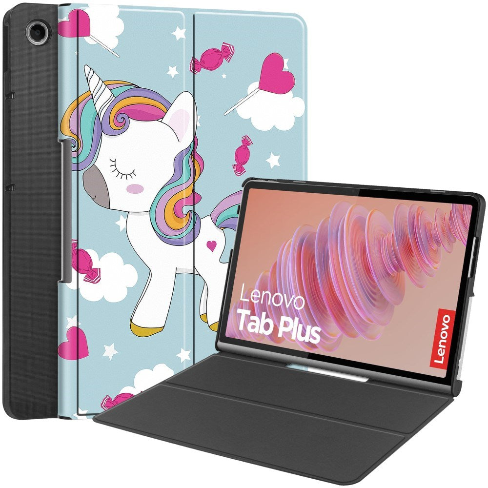 Eiderwood Lenovo Tab Plus 11   Quot  Vegansk Læder Cover Mønster Enhjørning
