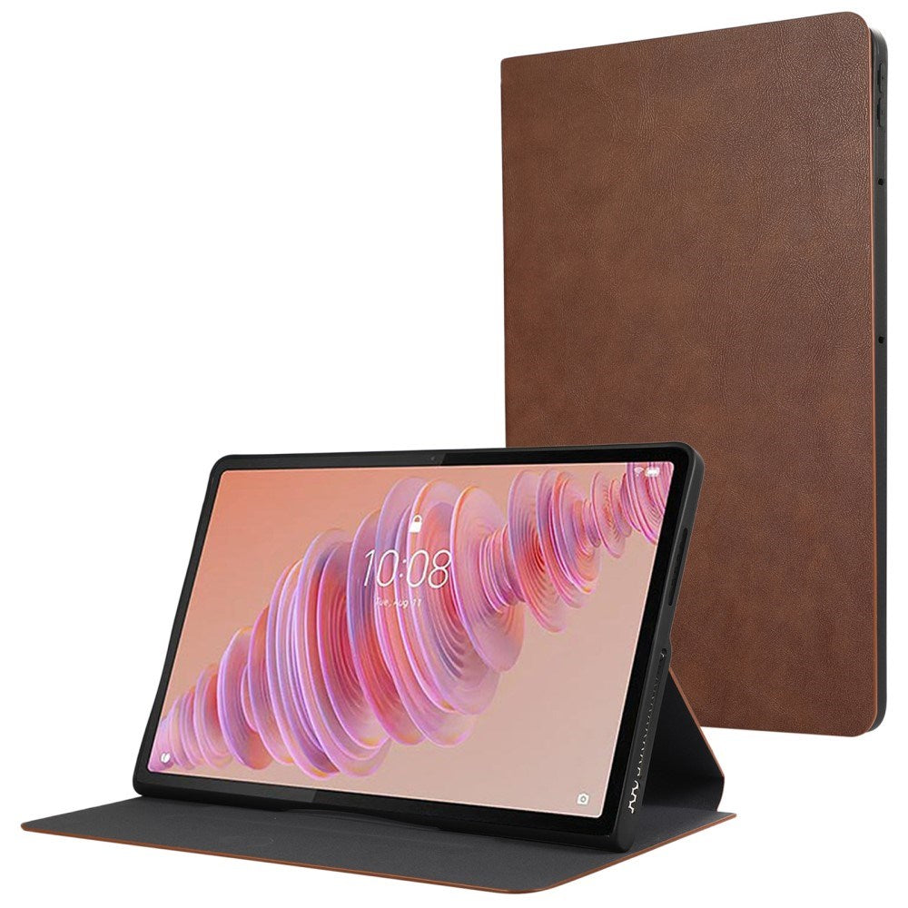 Eiderwood Lenovo Tab Plus 11   Quot  Vegansk Læder Cover Ståfunktion Brun
