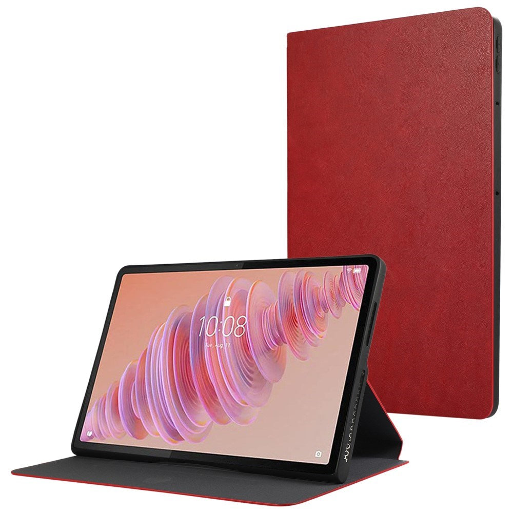 Eiderwood Lenovo Tab Plus 11   Quot  Vegansk Læder Cover Ståfunktion Rød