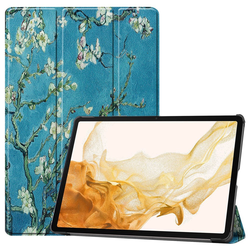 Eiderwood Samsung Galaxy Tab S10 Plus Vegansk Læder Cover Mønster Blomst