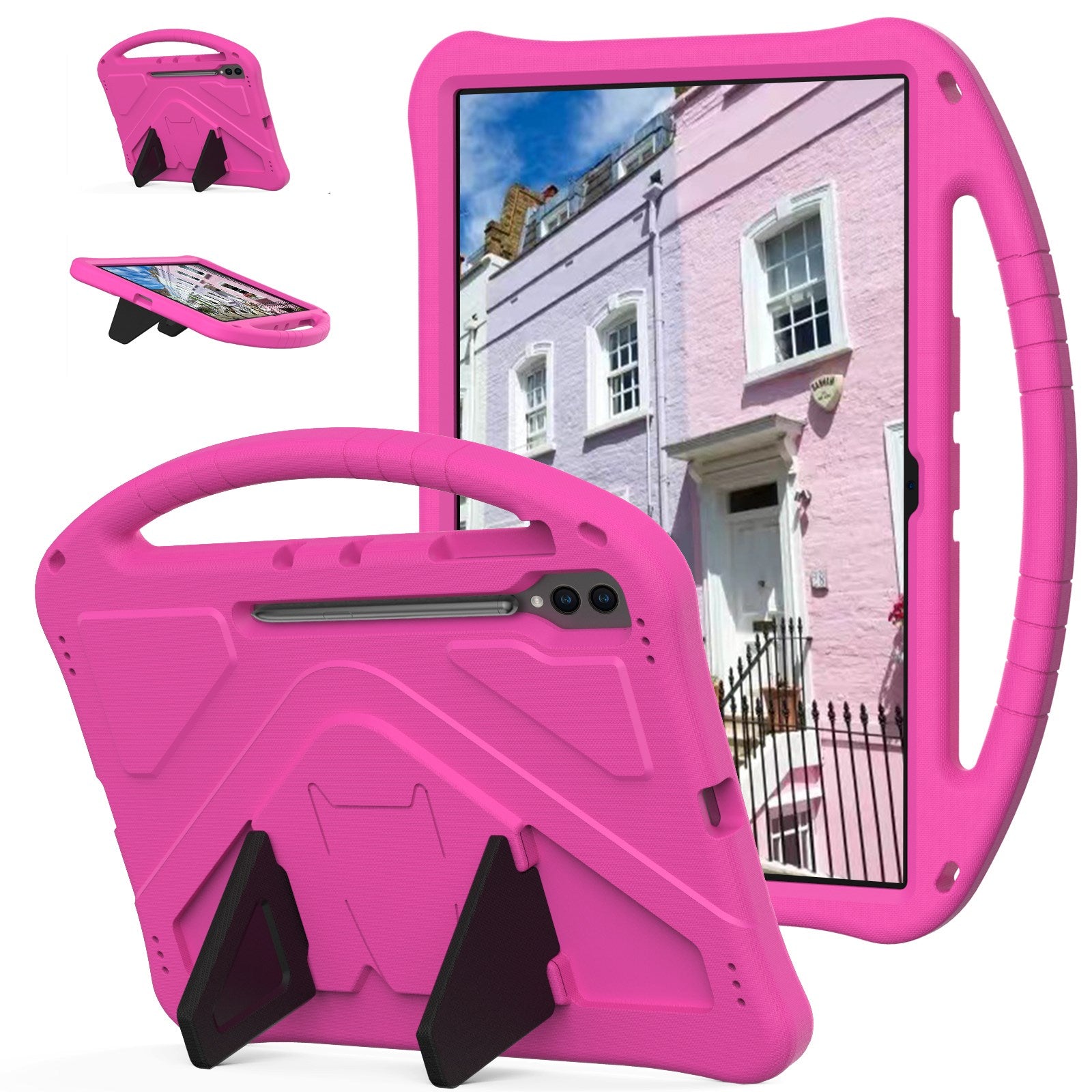Eiderwood Børnevenligt Etui Til Samsung Galaxy Tab S10 Ultra Med Kickstand Pink
