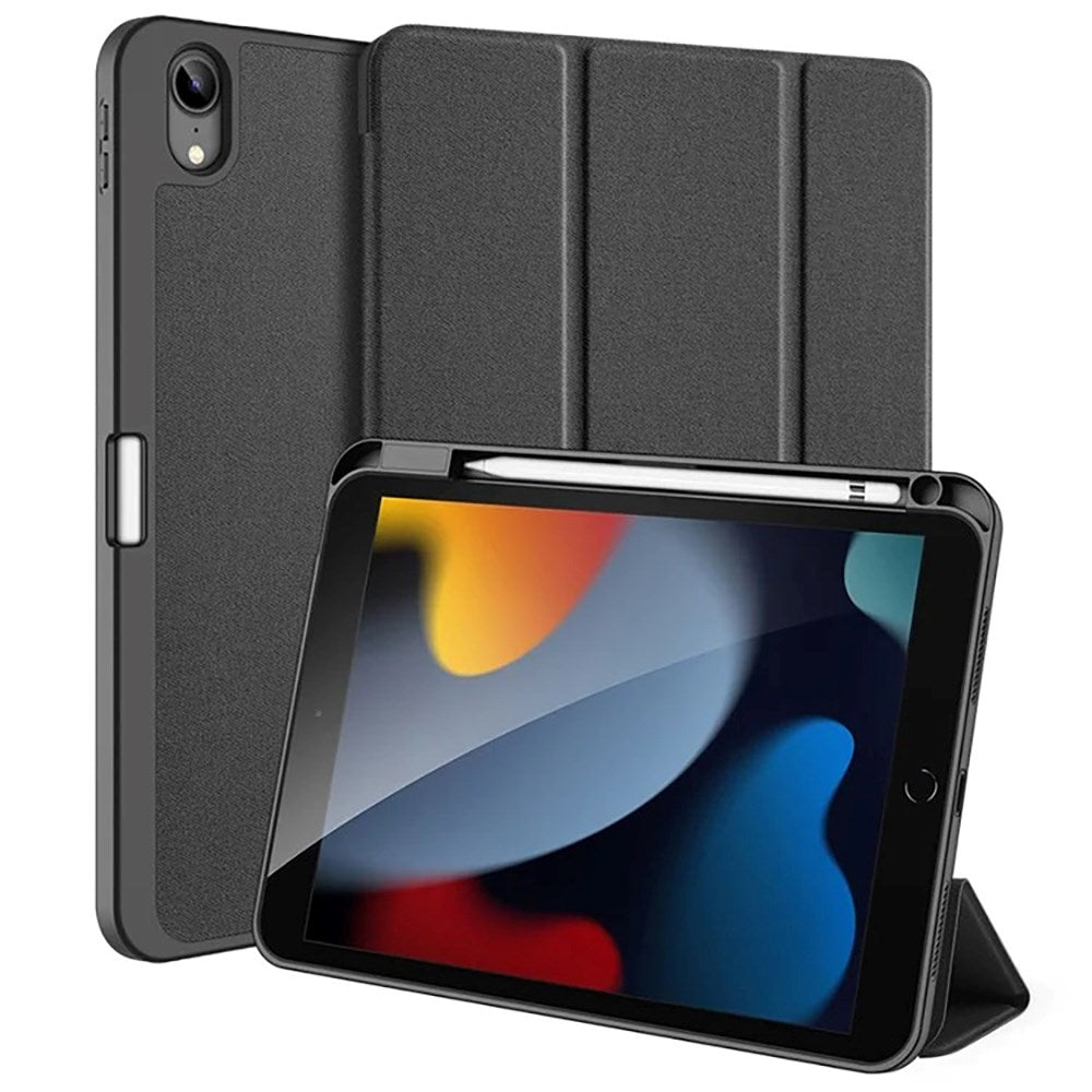 Ipad 10   Quot   2024 2022  Cover Dux Ducis Domo Series Tri-fold Læder Flip Cover Sort