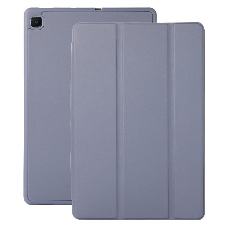 Samsung Galaxy Tab S6 Lite  2020-2024  Magnetisk Tri-fold Læder Flip Cover    Pencil Holder Lilla