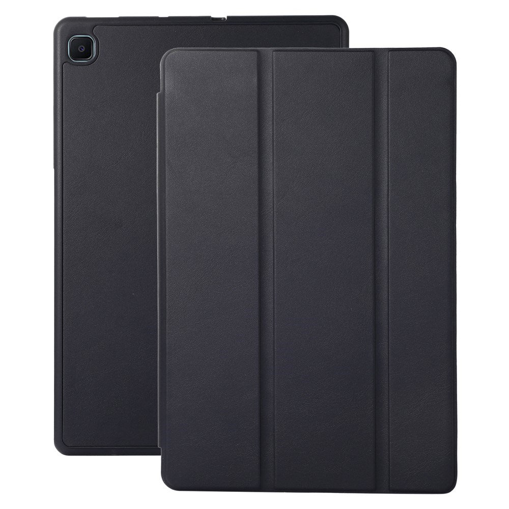 Samsung Galaxy Tab S6 Lite  2020-2024  Magnetisk Tri-fold Læder Flip Cover    Pencil Holder Mørkeblå