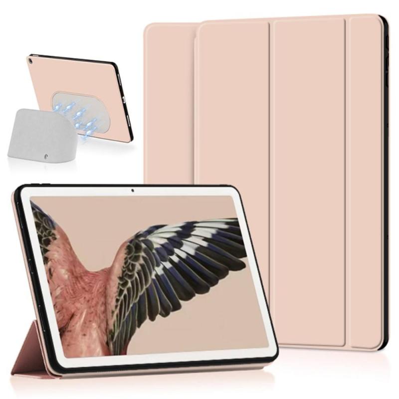 Google Pixel Tablet Tri-fold Læder Cover Pink