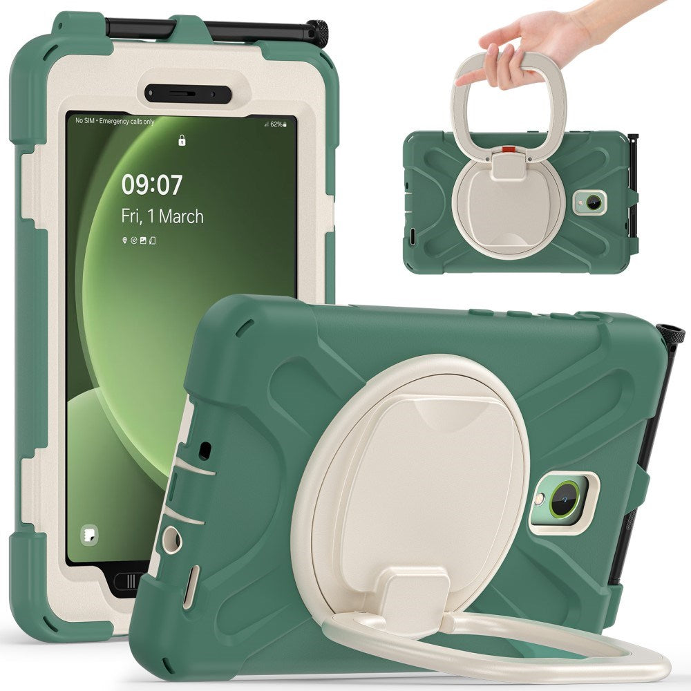 Eiderwood Samsung Galaxy Tab Active5 Håndværker Case Kickstand   Håndholder Grøn