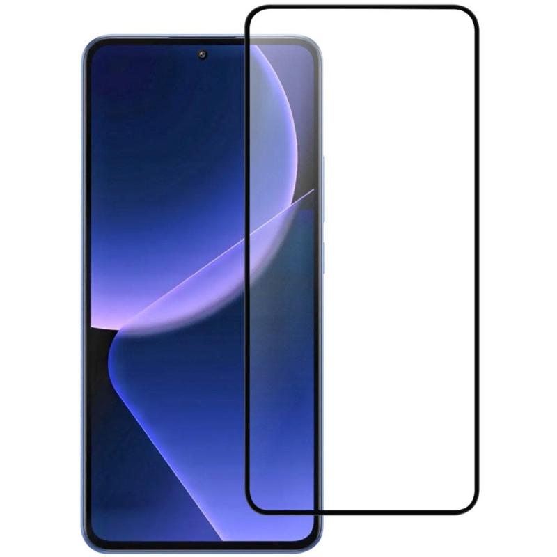 Agc-glasskærmbeskytter Til Xiaomi 14t   14t Pro Gennemsigtig   Sort Kant