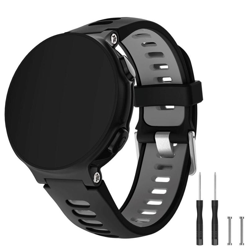 Universal Garmin Forerunner Interlaced Rem Sort   Grå