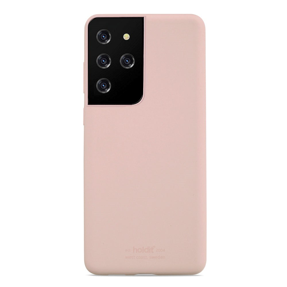 Holdit Samsung Galaxy S21 Ultra Soft Touch Blødt Silikone Cover Blush Pink