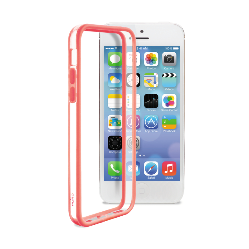 Iphone 5c Puro Bumper Cover Laksefarvet