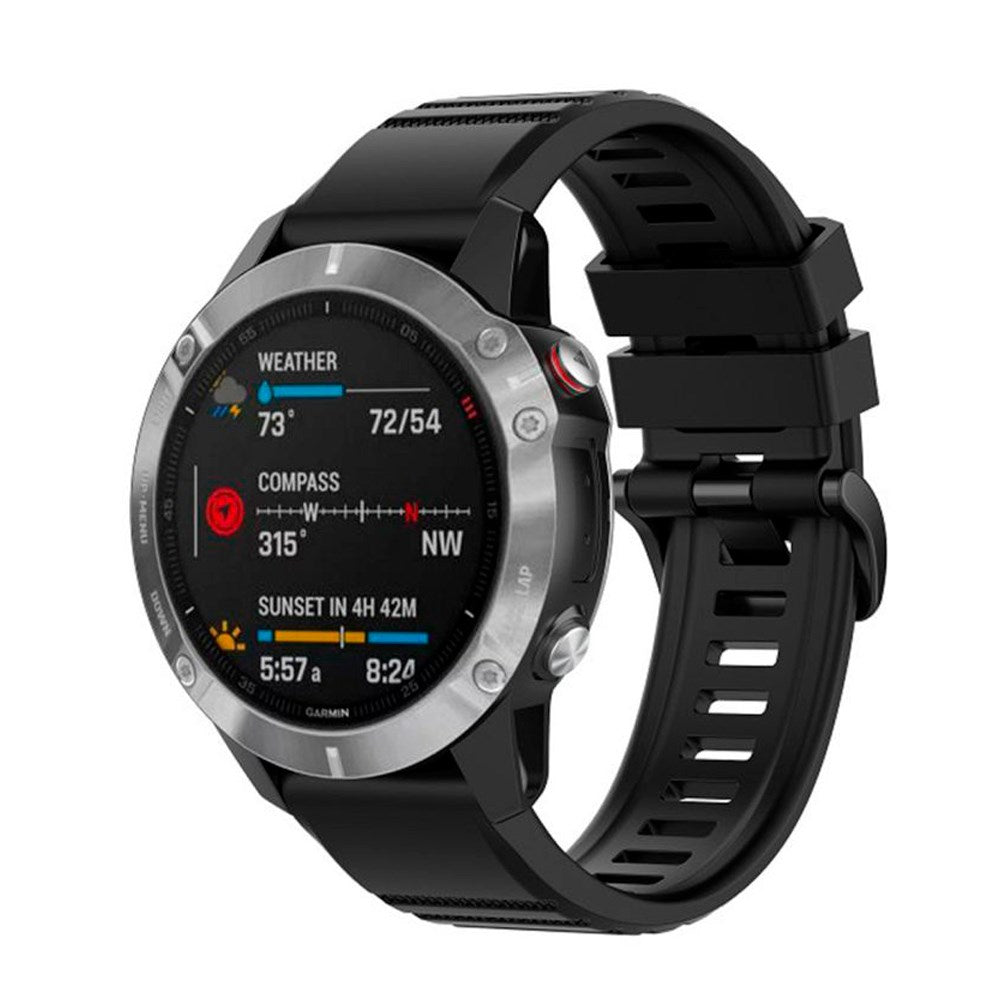 Fixed Universal Garmin 22mm Silikone Rem    Quickfit Sort