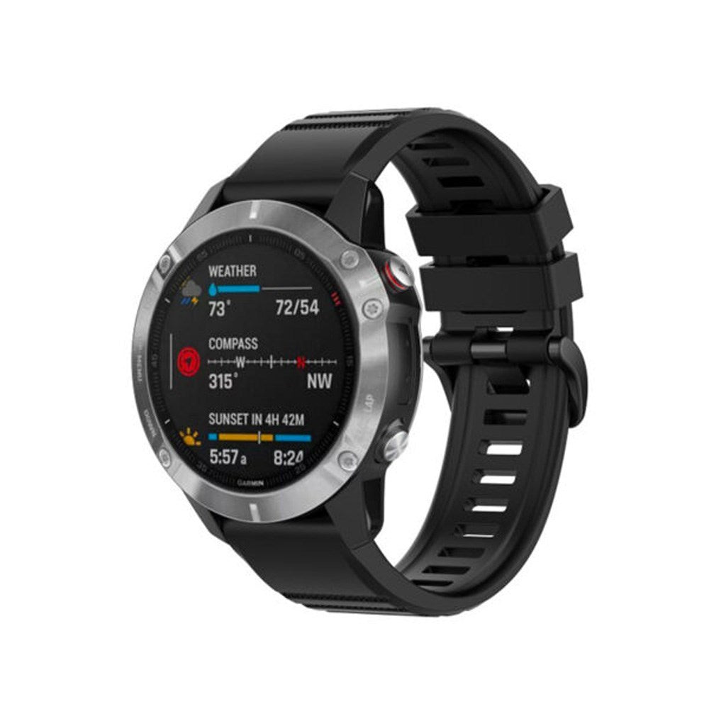 Fixed Universal Garmin 26mm Silikone Rem    Quickfit Sort