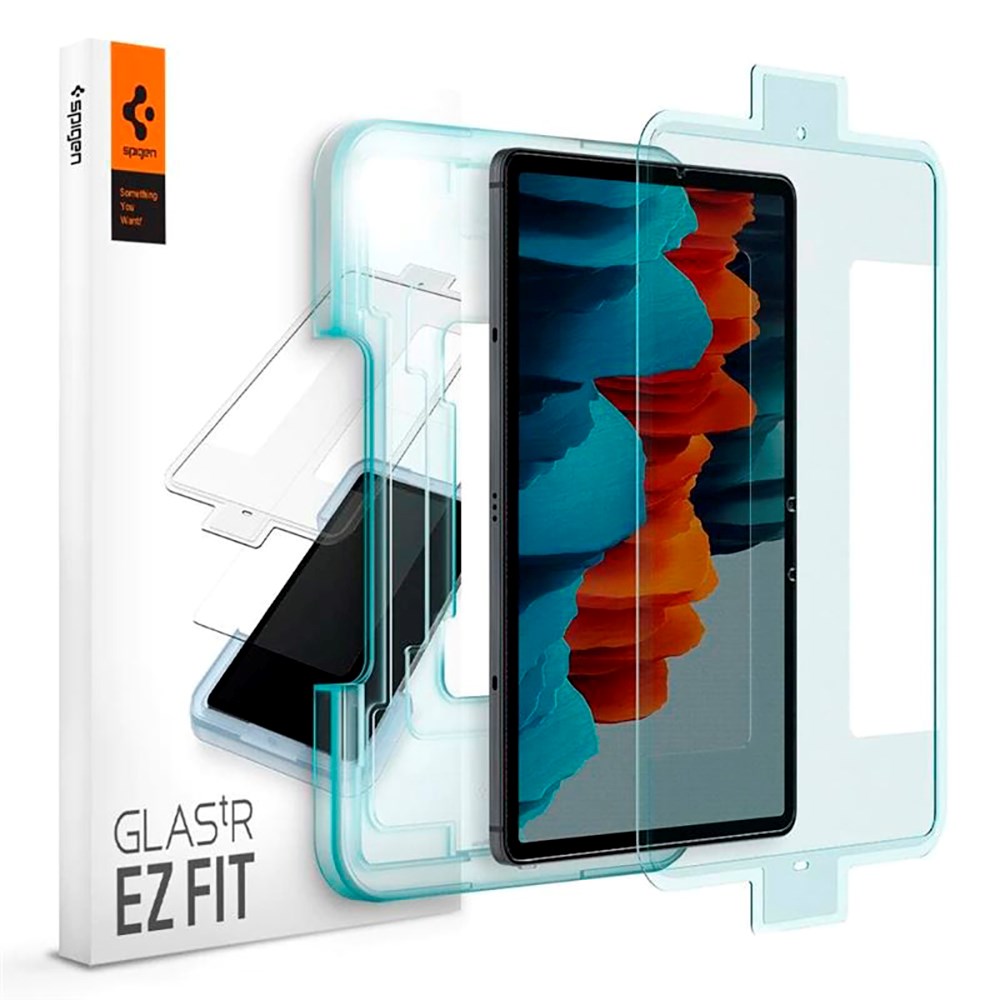 Samsung Galaxy Tab S8   S7 Spigen   Fit Glas   Skærmbeskyttelse Case Friendly Gennemsigtig
