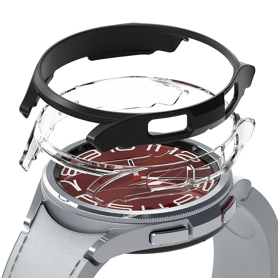 Ringke Samsung Galaxy Watch   Classic  47mm  Slim Cover  -pak Gennemsigtig   Sort