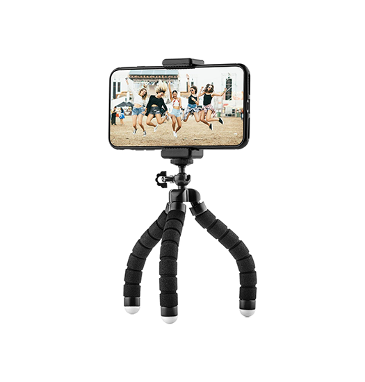 -tech Trade    Fleksibel Gorilla Tripod Til Mobil Sort