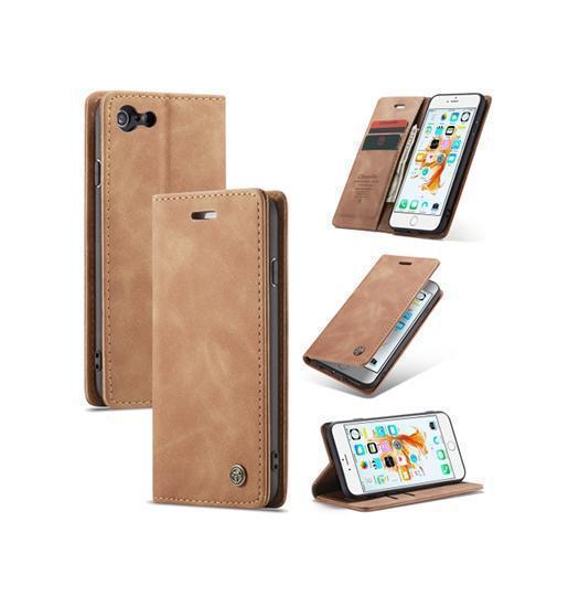 Iphone   6s Plus Caseme Trade  Noble Læder Etui   Pung Brun
