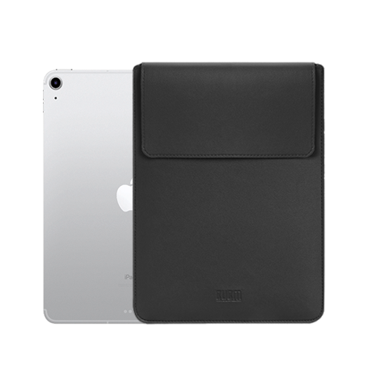 Ipad Air      2020 2022  Bubm  Vertigo Læder Sleeve   Cover Sort