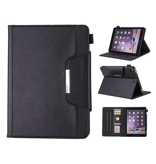 iPad Air 10,2” Etui i Ægte Læder - Sort Cover Tilbud!