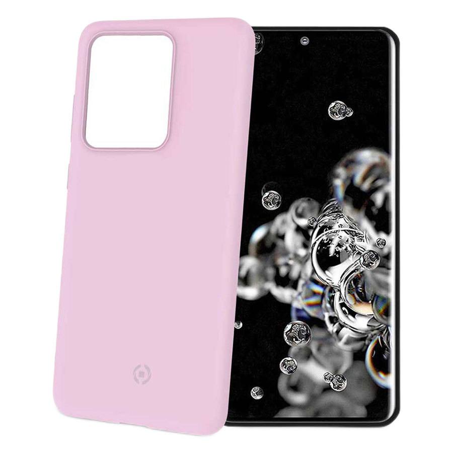 Celly Feeling Samsung Galaxy S20 Ultra Silikone Cover  Lyserød