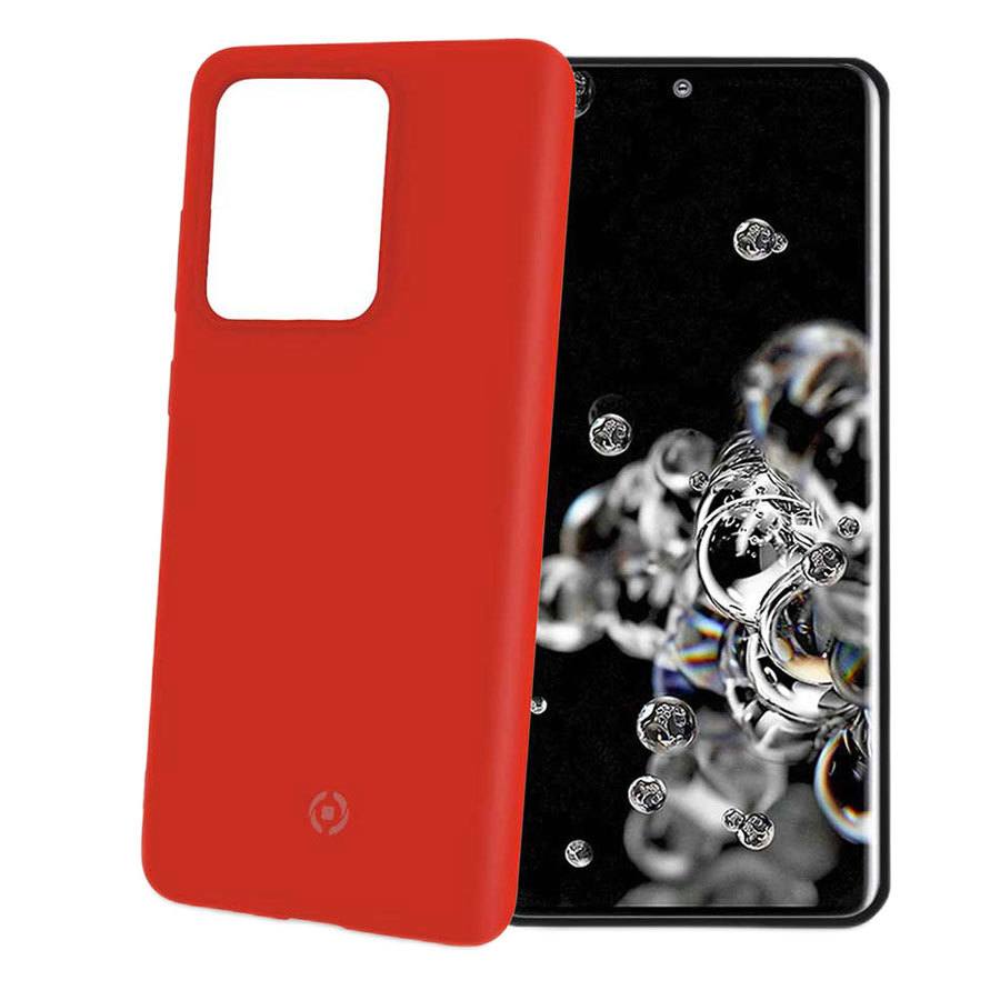 Celly Feeling Samsung Galaxy S20 Ultra Silikone Cover  Rød