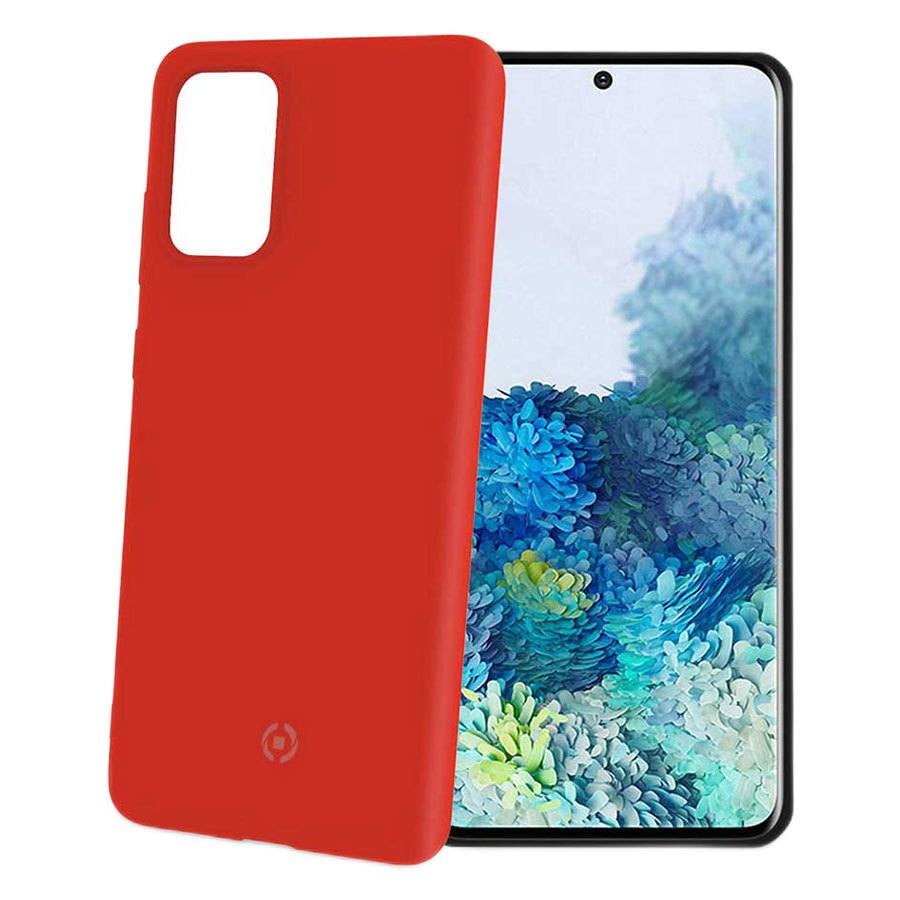 Celly Feeling Samsung Galaxy S20 Silikone Cover  Rød