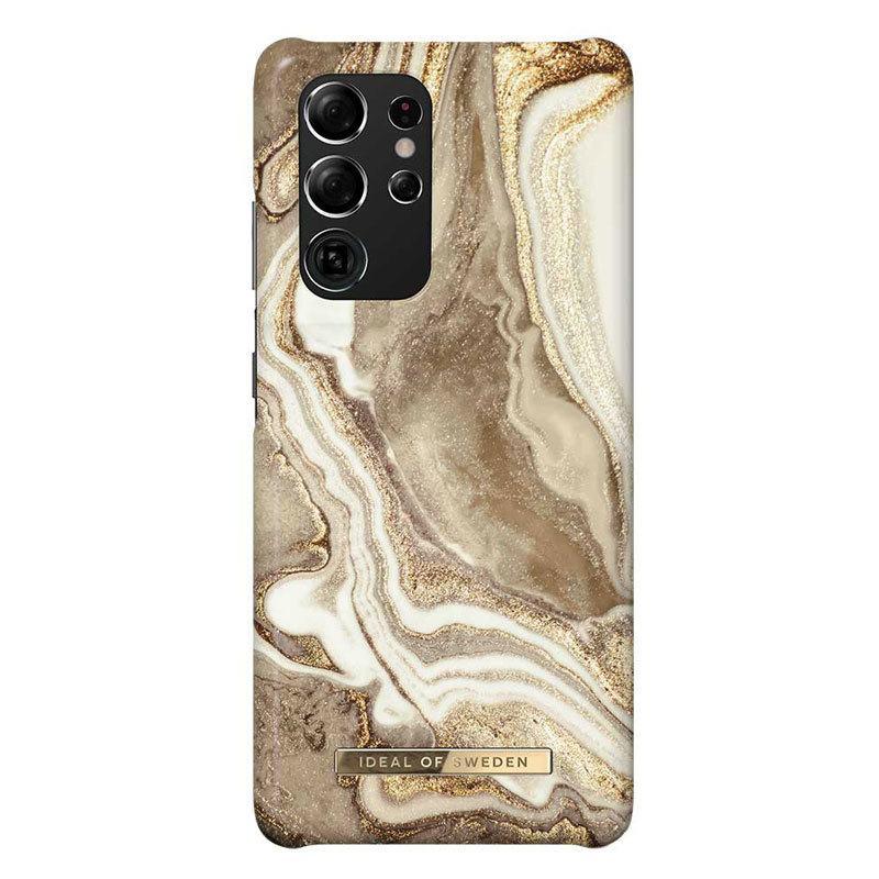 Ideal   Sweden Samsung Galaxy S21 Ultra Fashion Cover  Golden Sand Marble
