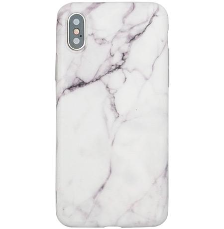 Basicplus Iphone     Cover Hvid Marmor