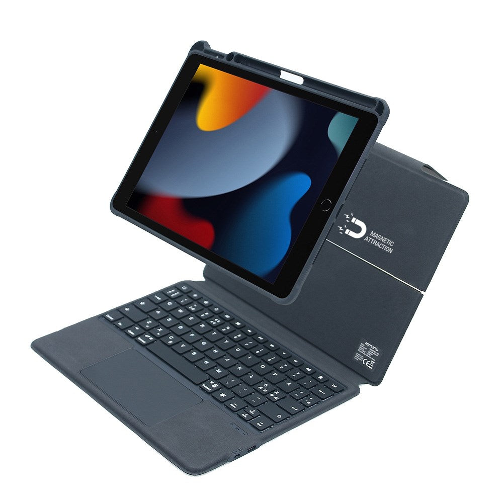 4smarts Tastatur Cover Til Ipad Air 11   Ipad Pro 11 Solid Pro Med Nordisk Tastaturlayout Sort