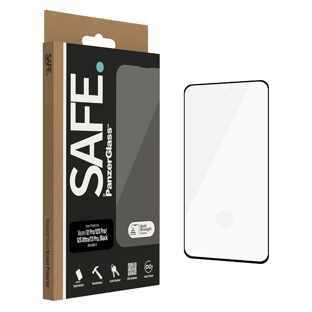 Xiaomi 13 Pro   12 Pro Safe   Panzerglassâ  Ultra-wide Fit Skærmbeskyttelsesglas Case Friendly Gold Strength Gennemsigtig