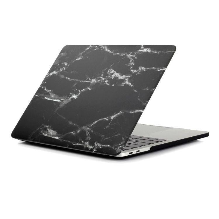 Macbook Pro 13  2016-  Mønstret Hard Beskyttende Cover Marmor Tekstur   Sort