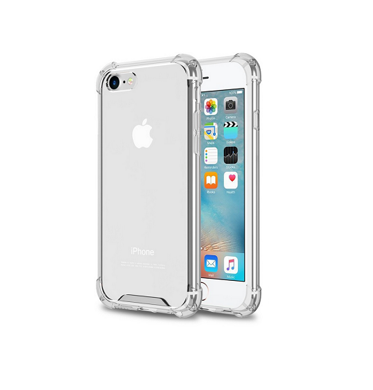 Iphone   6s Silent Stødsikker Silikone Cover Gennemsigtig