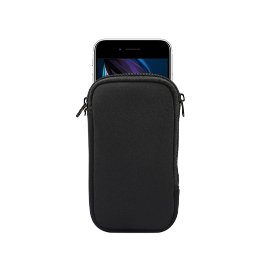 Iphone   5s   Simple Nylon Sleeve Etui    Lynlås Jet Black
