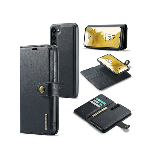 Samsung Galaxy S21 Plus    Ming Trade  Vintage  - -  Læder Etui    Cover Sort