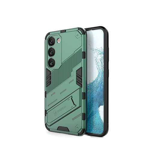 Samsung Galaxy S23  Eagle Trade  Prz Stødsikkert Cover    Kickstand Emerald   Grøn