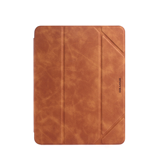 Ipad Air   10   Quot   2019    Ming Trade  Trifold Læder Cover    Stander Brun