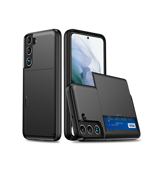 Samsung Galaxy S23  Deluxe Trade  Håndværker Cover    Kortholder Sort