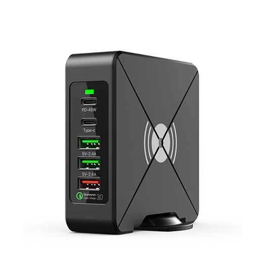 -75 Usb Ladestation 2xusb-   3xusb-  100w