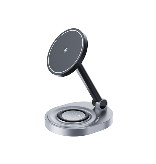 -tech Trade     - -  Ladestation Til Iphone   Airpods    Magsafe Sort