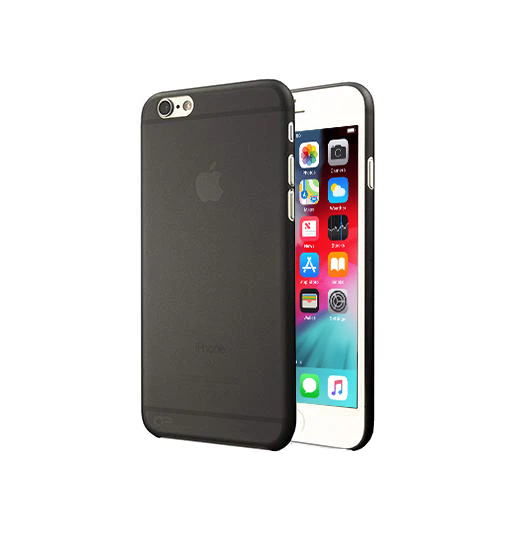 iPhone 6s Plus Valkyrie Ultra-tyndt Cover - Sort Gennemsigtig