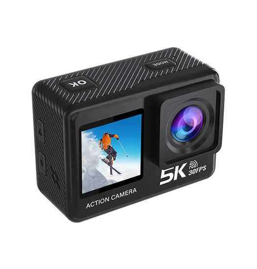 Action5k Wifi  -sportskamera Sony 386-sensor Sort