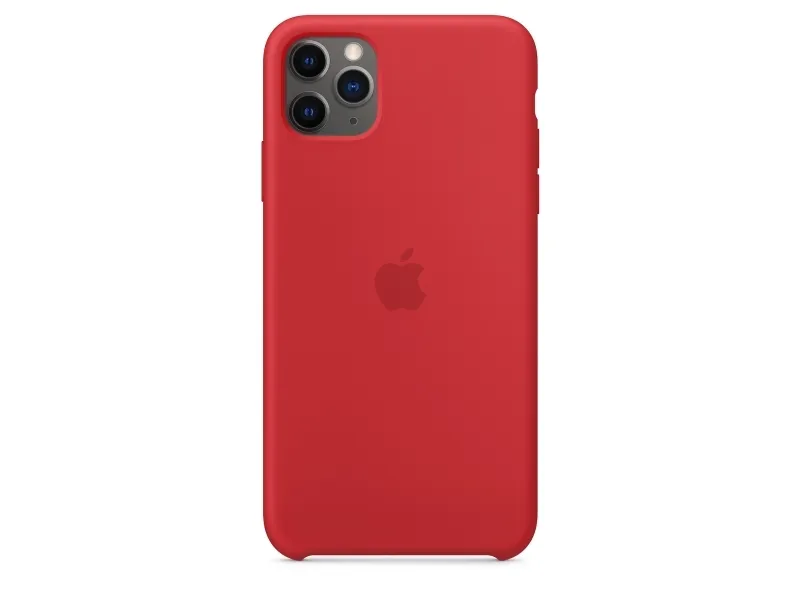 Apple  Product  Red Bagsidecover Til Mobiltelefon Silicone Rød For Iphone 11 Pro Max