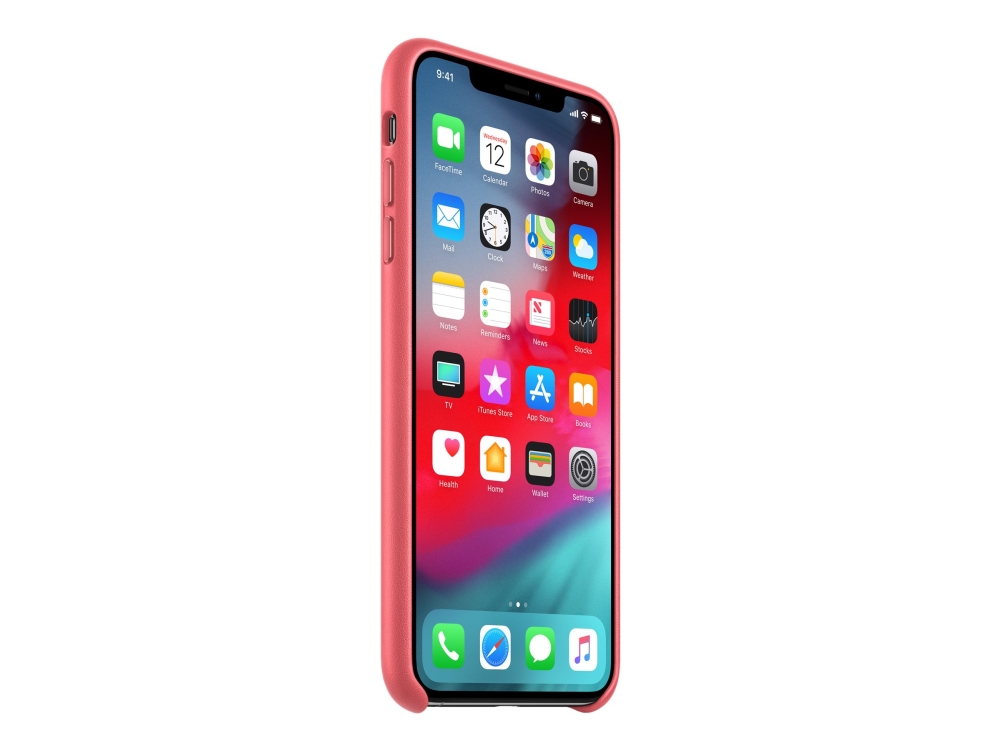 Apple Bagsidecover Til Mobiltelefon Læder Pæon Pink For Iphone   Max