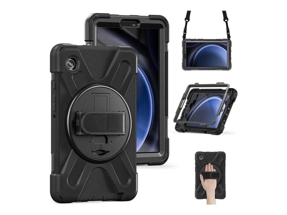 Estuff Austin Bagsidecover Til Tablet Polykarbonat  Silicone Sort For Samsung Galaxy Tab A9