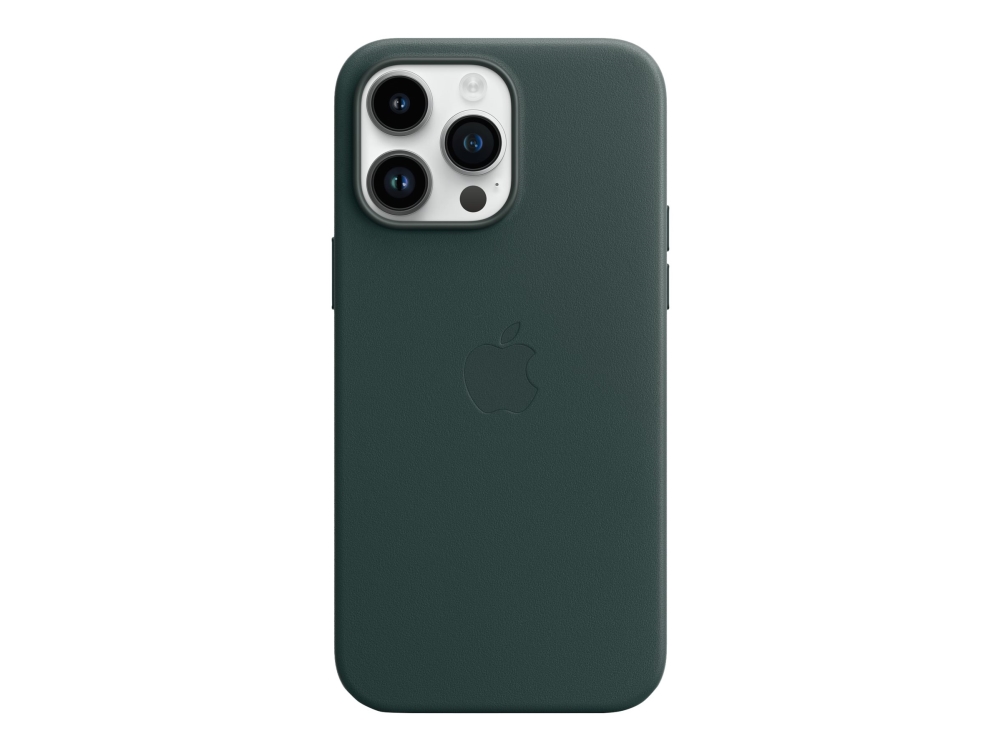 Apple Bagsidecover Til Mobiltelefon Med Magsafe Læder Skovgrøn For Iphone 14 Pro Max