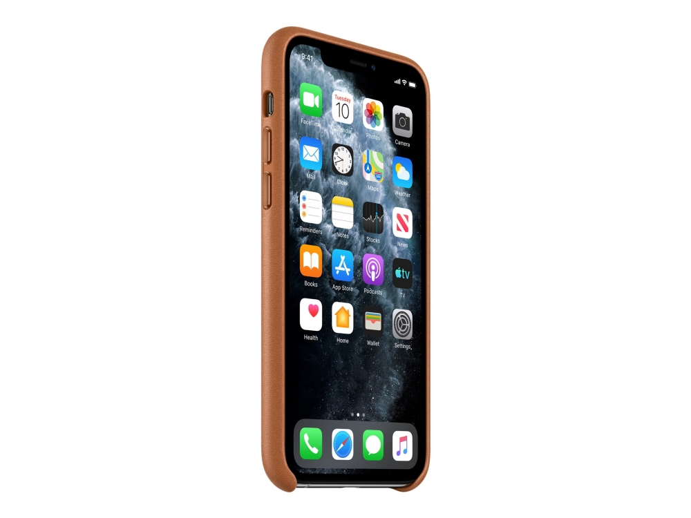 Apple Bagsidecover Til Mobiltelefon Læder Sadelbrun For Iphone 11 Pro
