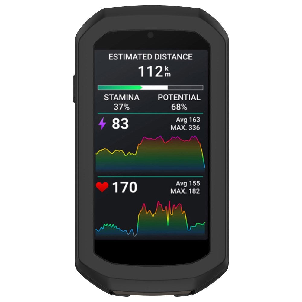 Eiderwood Garmin Edge 1050 Silikone Cykel Computer Cover Sort