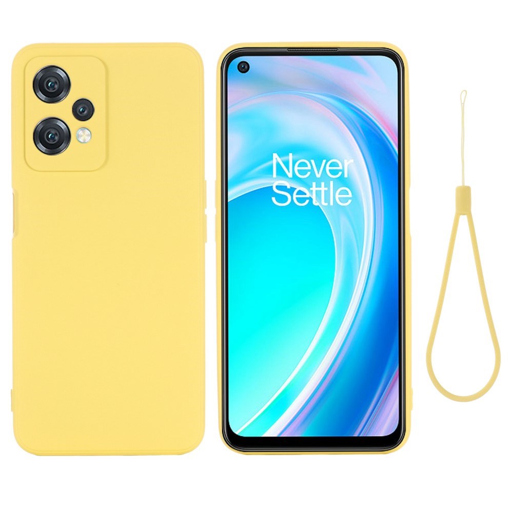 Eiderwood Oneplus Nord     Lite  5g  Liquid Silikone Bagside Cover    Strop Gul