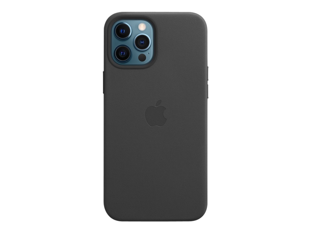 Apple Bagsidecover Til Mobiltelefon Med Magsafe Læder Sort For Iphone 12 Pro Max