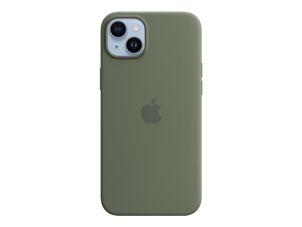 Apple Bagsidecover Til Mobiltelefon Magsafe-kompatibilitet Silicone Olivengrøn For Iphone 14 Plus